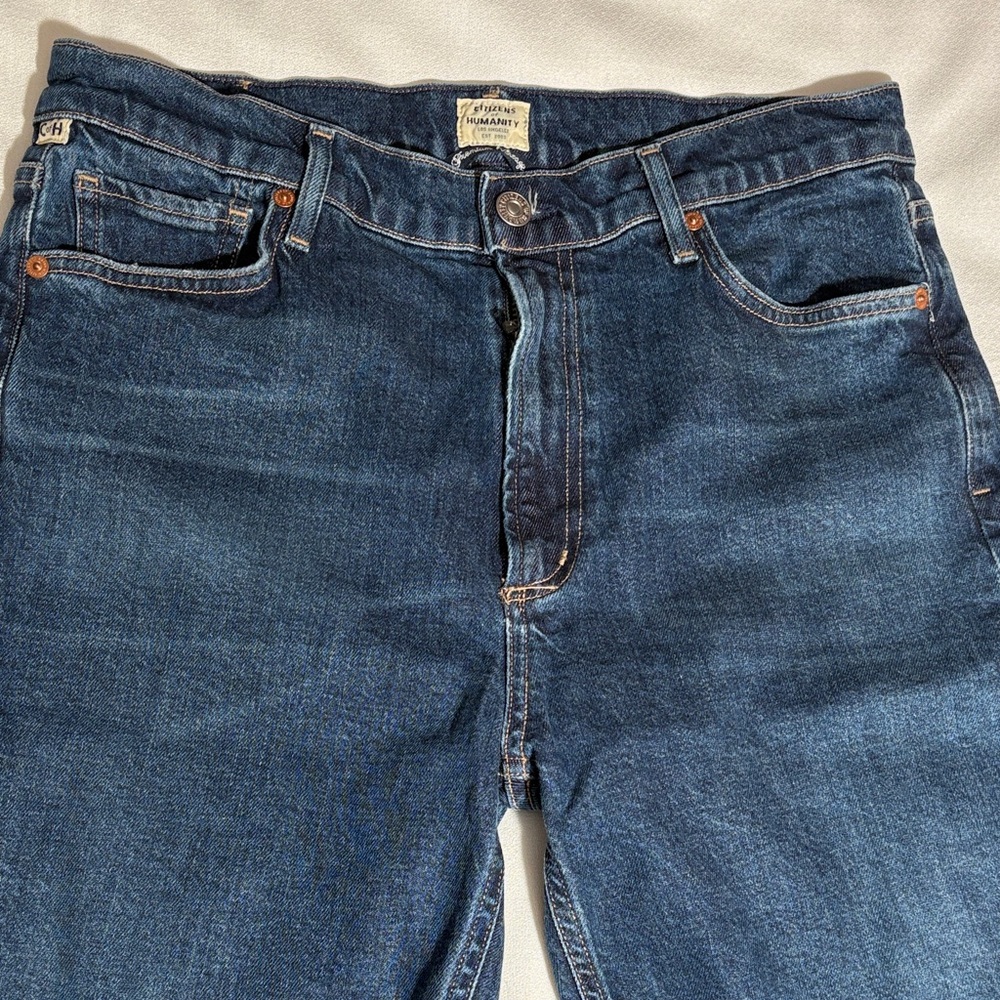 Citizens Of Humanity Premium Vintage Denim Demy Cropped Flare Jeans